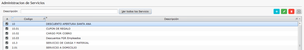 Ventana de Servicios
