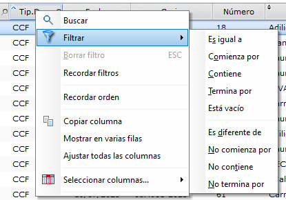 Otros filtros